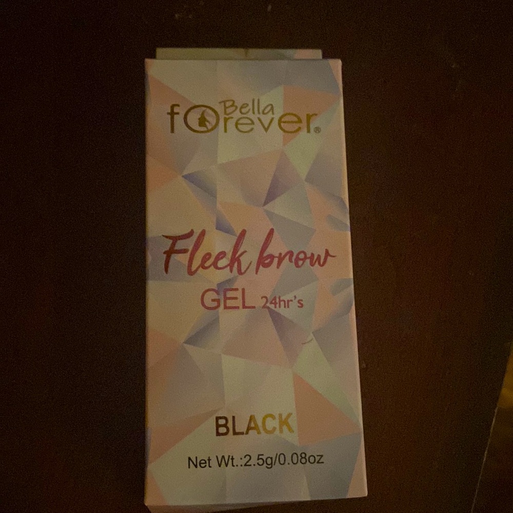BELLA FOREVER FLEEK BROW GEL 24 HR BLACK 0.08 OZ